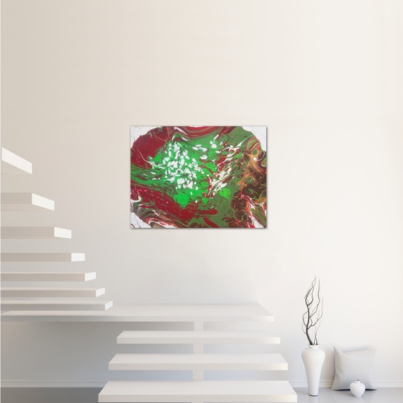Sweet Thang, large, Christmas colors, Christmas themed, decor abstract painting - Picture 1 of 7